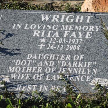WRIGHT Rita Faye 1937 - 2008