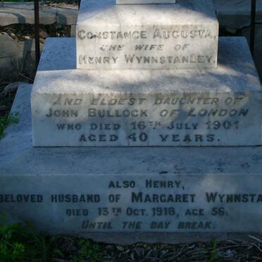 WYNNSTANLEY Henry -1918 &amp; Constance Augusta -1901