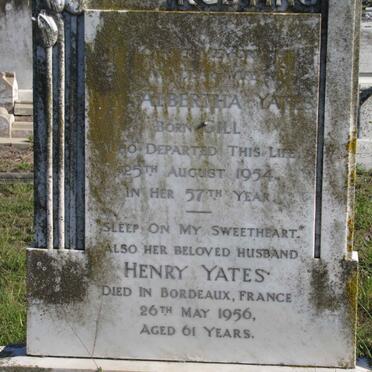 YATES Henry -1956 &amp; Albertha GILL -1954