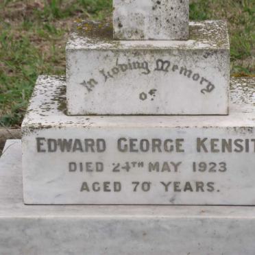 KENSIT Edward George -1923