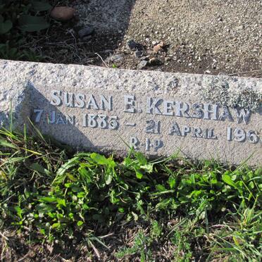 KERSHAW Susan E. 1885-1963