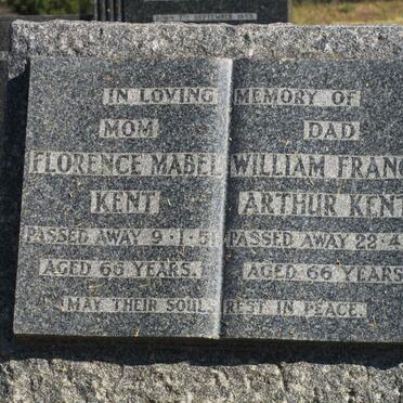 KENT William France Arthur -1951 &amp; Florence Mabel -1951