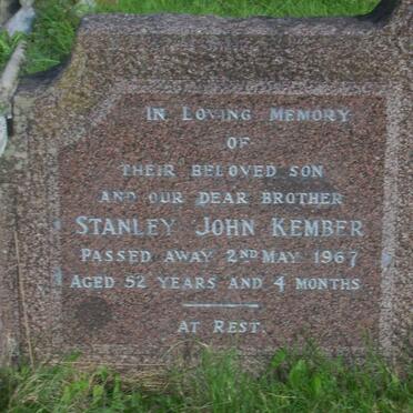 KEMBER Stanley John -1967