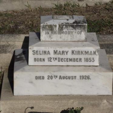 KIRKMAN Selina Mary 1853-1926