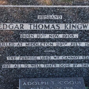 KINGWELL Edgar Thomas 1908-1948
