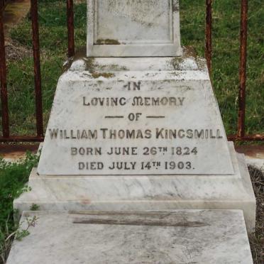 KINGSMILL William Thomas 1824-1903
