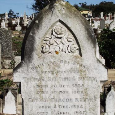 KIRBY Esther Deacon 1854-1891 :: KIRBY Thomas Septimus 1888-1889