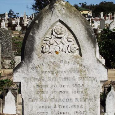 KIRBY Esther Deacon 1854-1891 :: KIRBY Thomas Septimus 1888-1889