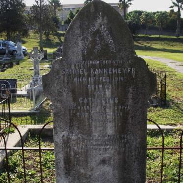 KANNEMEYER Samuel -1916 &amp; Catherine -1918