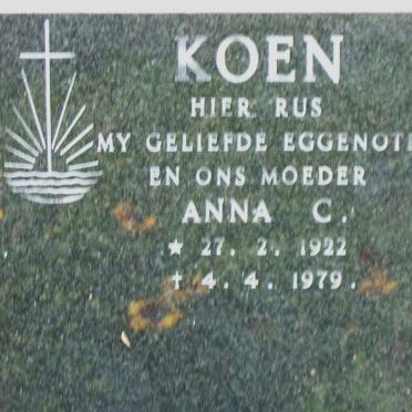 KOEN Anna C. 1922-1979