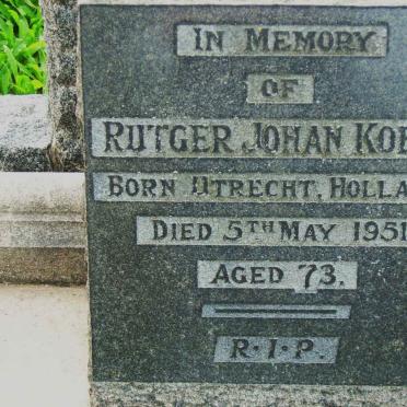 KOERS Rutger Johan -1951