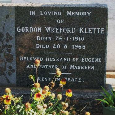 KLETTE Gordon Wreford 1910-1966