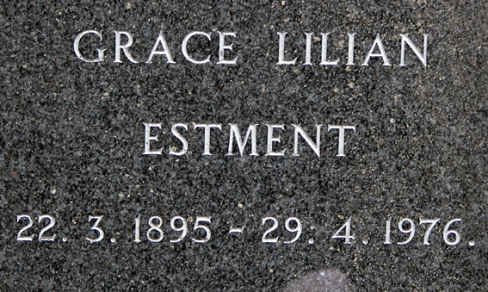 ESTMENT Grace Lilian 1895-1976