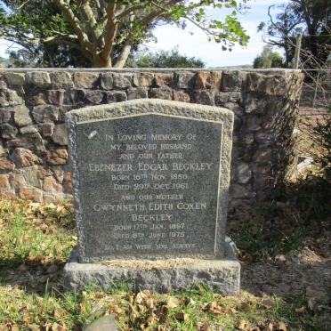 BECKLEY Ebenezer Edgar 1886-1961 &amp; Gwynneth Edith Coxen 1897-1975 