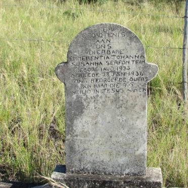 SERFONTEIN Emmerencia Johanna Susanna 1935-1936