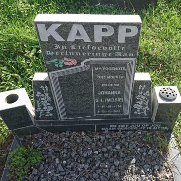 KAPP Johanna S.I. 1934-2008