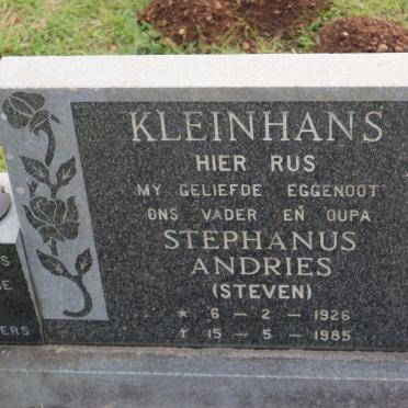 KLEINHANS Stephanus Andries 1926-1985