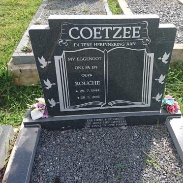 COETZEE Rouche 1944-2015