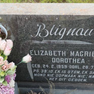 BLIGNAUT Elizabeth Magrieta Dorothea 1959-1973