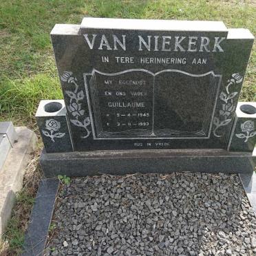 NIEKERK Guillaume, van 1945-1993