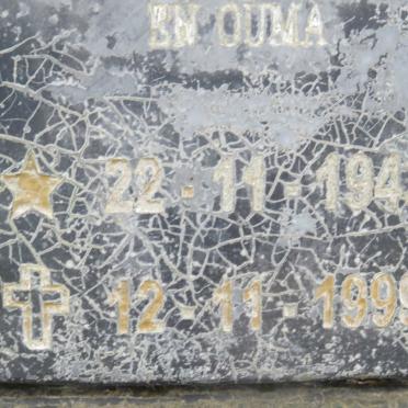 SWARDT Jacobus Casparus Steynberg, de 1942- &amp; Regina Catharina Jacoba LEMMER 1943-1999