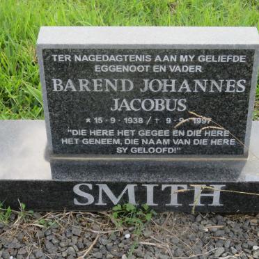 SMITH Barend Johannes Jacobus 1938-1997