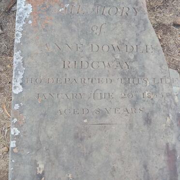 RIDGWAY Anne Dowdle -1855