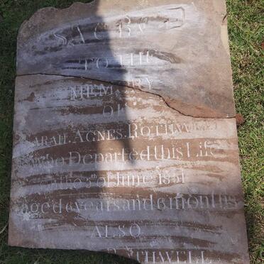 ROTHWELL Sarah Agnes-1851 :: ROTHWELL ?