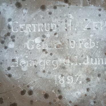 ZEH Gertrud H. 1897-1897