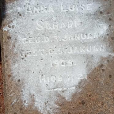 SCHARF Anna Luise 1905-1905