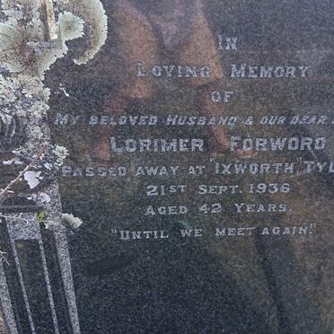 FORWORD Lorimer -1936