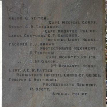 3. Queenstown War Memorial 1899-1902