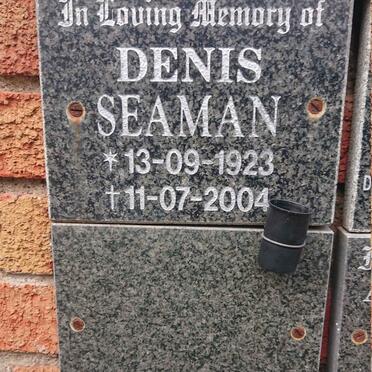 SEAMAN Denis 1923-2004 :: SEAMAN Michael 1955-2006