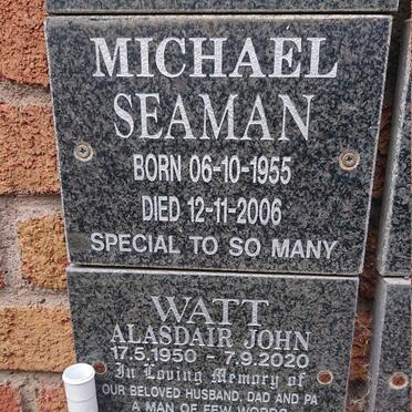 SEAMAN Michael 1955-2006 :: WATT Alasdair John 1950-2020