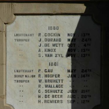 4. Memorial Plate 1880-1881