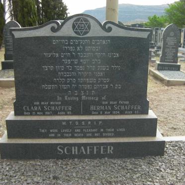 SCHAFFER Herman -1934 &amp; Clara -1967