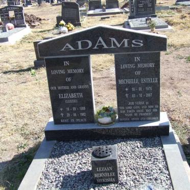 ADAMS Elizabeth 1909-1982 :: ADAMS Michelle Estelle 1976-2007