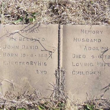 ADOLPH John David 1892-1955