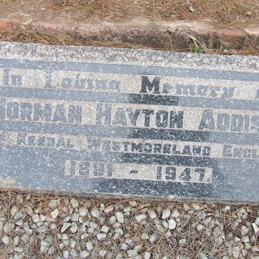 ADDISON Norman Hayton 1881-1947
