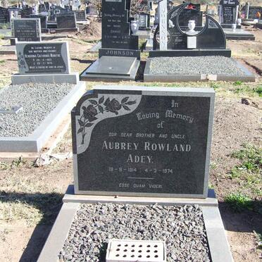ADEY Aubrey Rowland 1914-1974