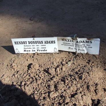 ADAMS Bazil 1947-1996 :: ADAMS Hendry Donovan 1952-2009