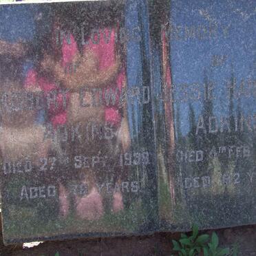 ADKINS Robert Edward -1938 &amp; Jessie Harriet -1951