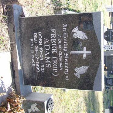 ADAMS Freek 1927-1999