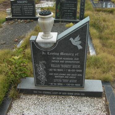 AUGUST William 1933-1999 &amp; Luvuyo 1959-1985