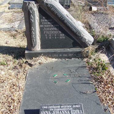 AARDT Johannes Frederick, van 1914-1976 &amp; Anna Johanna Edira DEYSEL 1924-2006