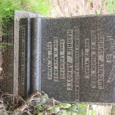 ARNOTT George -1928 &amp; Harriet LEIGHTON -1936 :: ARNOTT William Charles