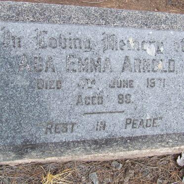 ARNOLD Ada Emma -1971