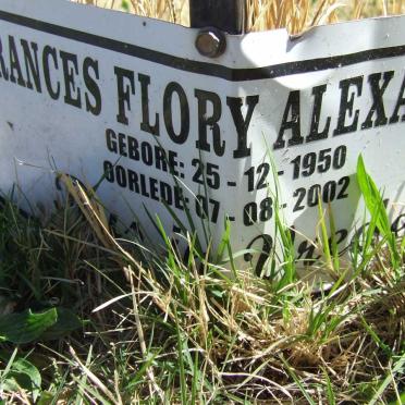 ALEXANDER Frances Flory 1950-2002