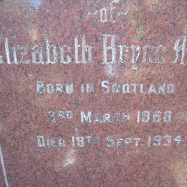 ALLAN Elizabeth Bryce 1866-1934