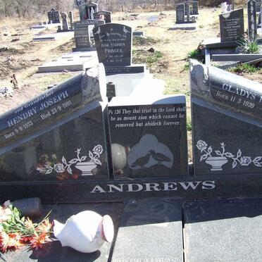 ANDREWS Hendry Joseph 1933-1991 &amp; Gladys Roselyne 1939-1996